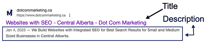 A Snippet Shown in Google Search Listings